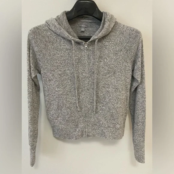 Aerie Zip Cropped Sweatshirt - Picture 1 of 4